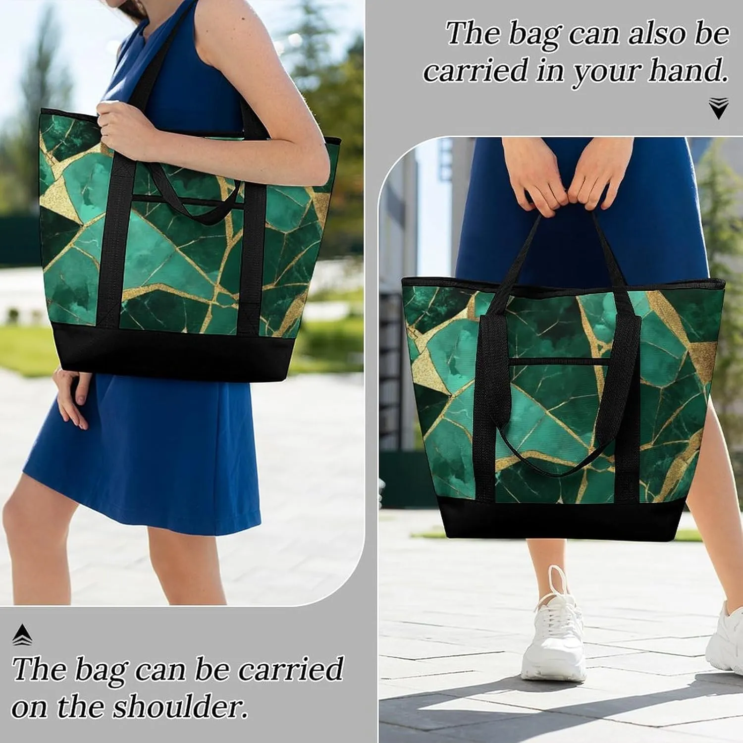 Fashionable Commuter Tote Bag Large Insulated Work Handbag
