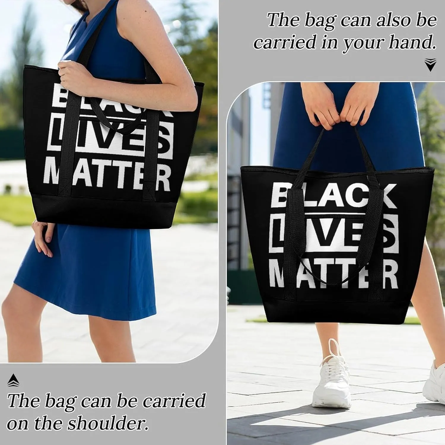 Fashionable Commuter Tote Bag Large Insulated Work Handbag