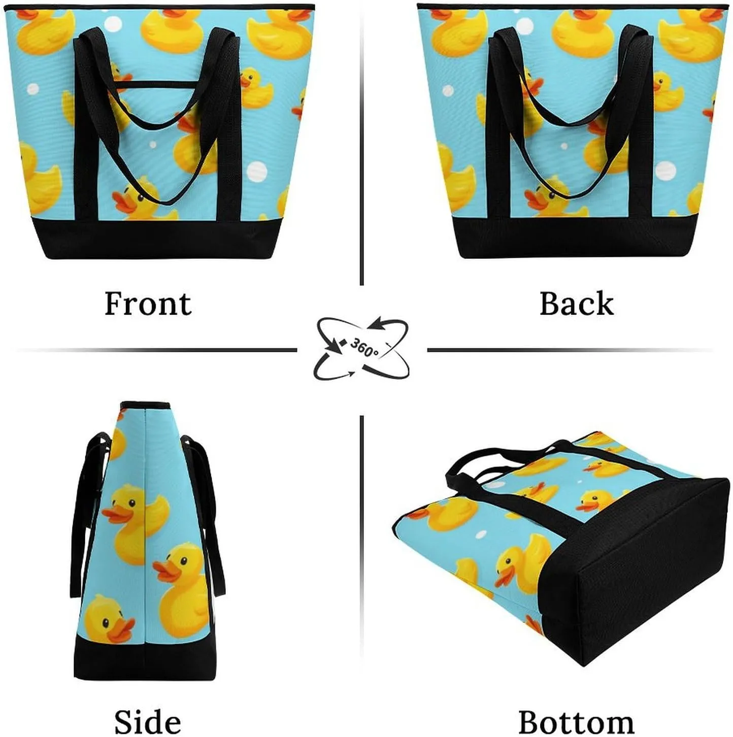 Fashionable Commuter Tote Bag Large Insulated Work Handbag
