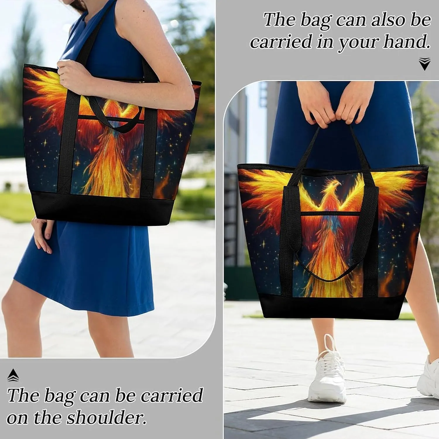 Fashionable Commuter Tote Bag Large Insulated Work Handbag