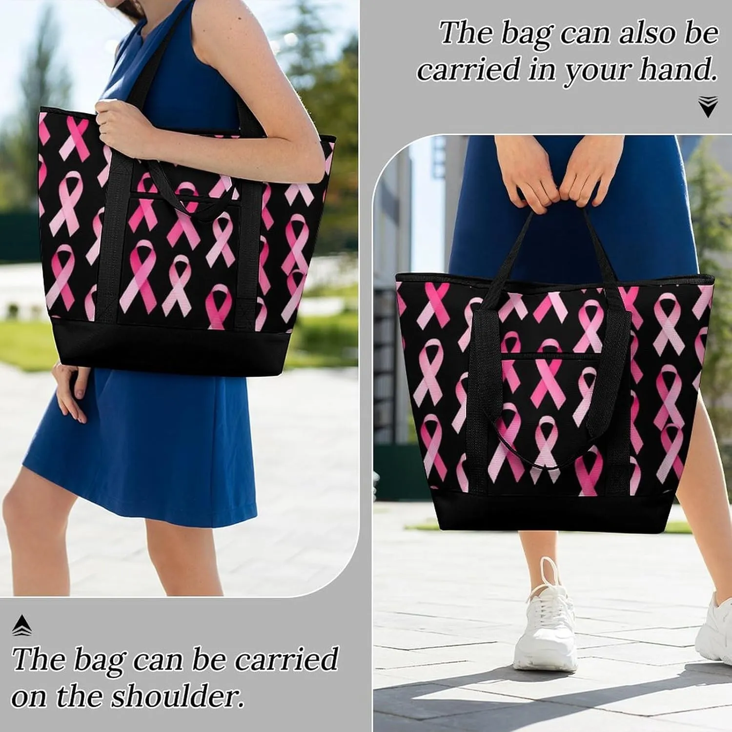 Fashionable Commuter Tote Bag Large Insulated Work Handbag