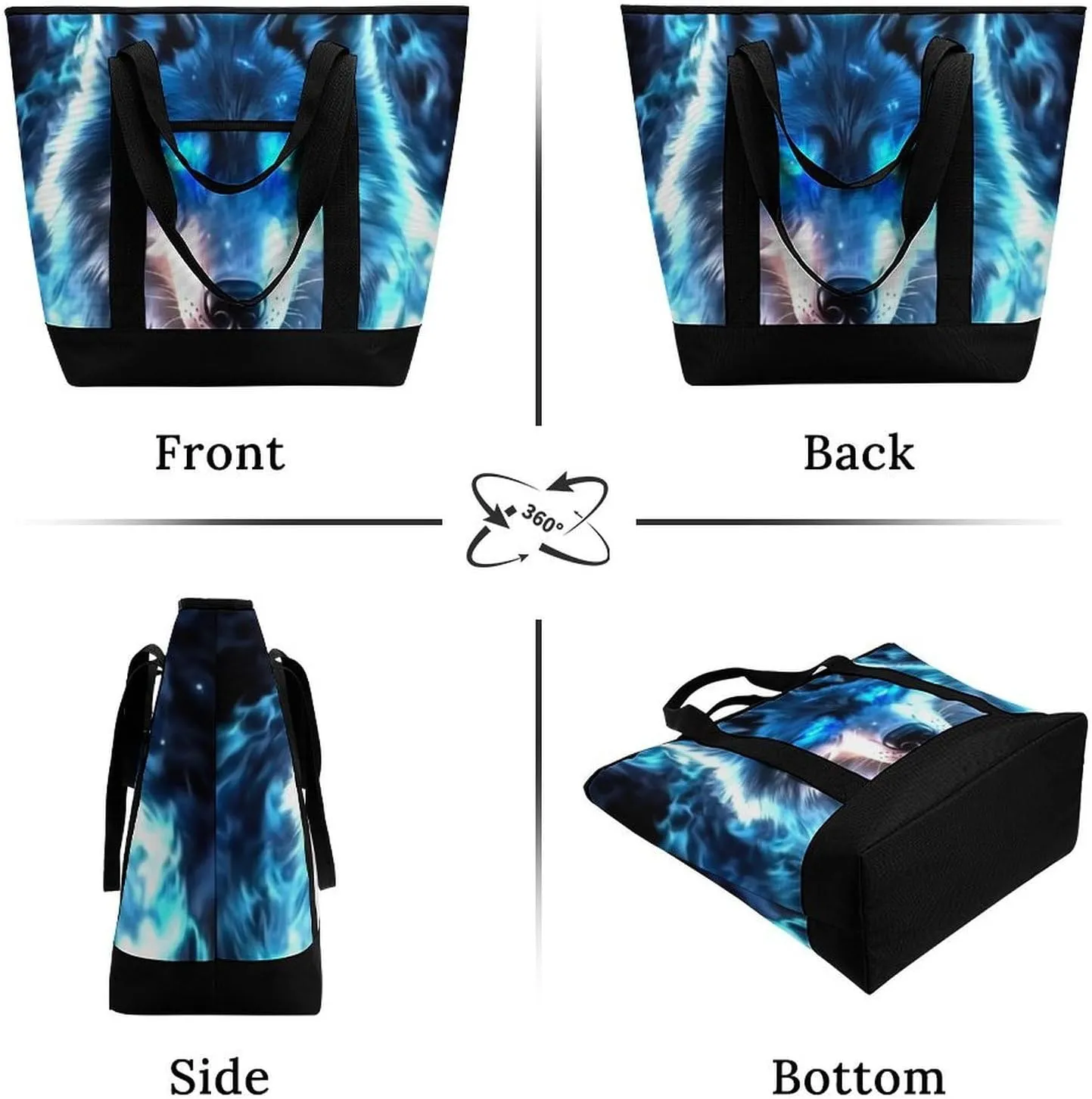 Fashionable Commuter Tote Bag Large Insulated Work Handbag