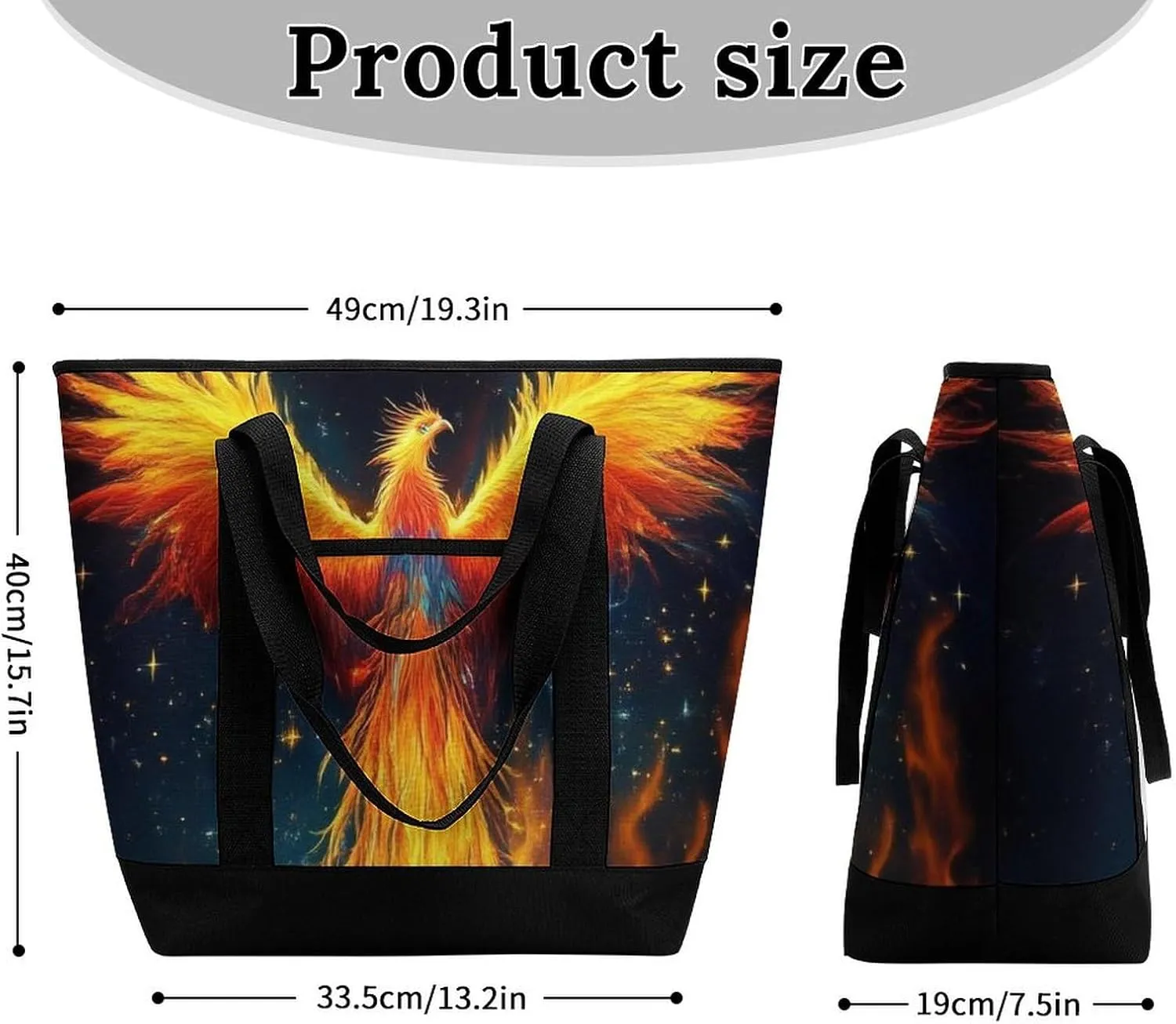 Fashionable Commuter Tote Bag Large Insulated Work Handbag