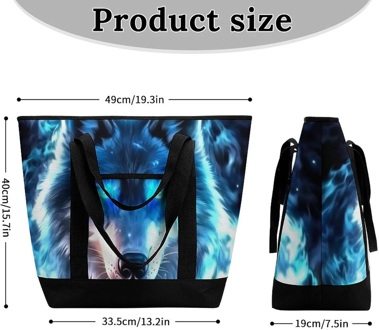 Fashionable Commuter Tote Bag Large Insulated Work Handbag