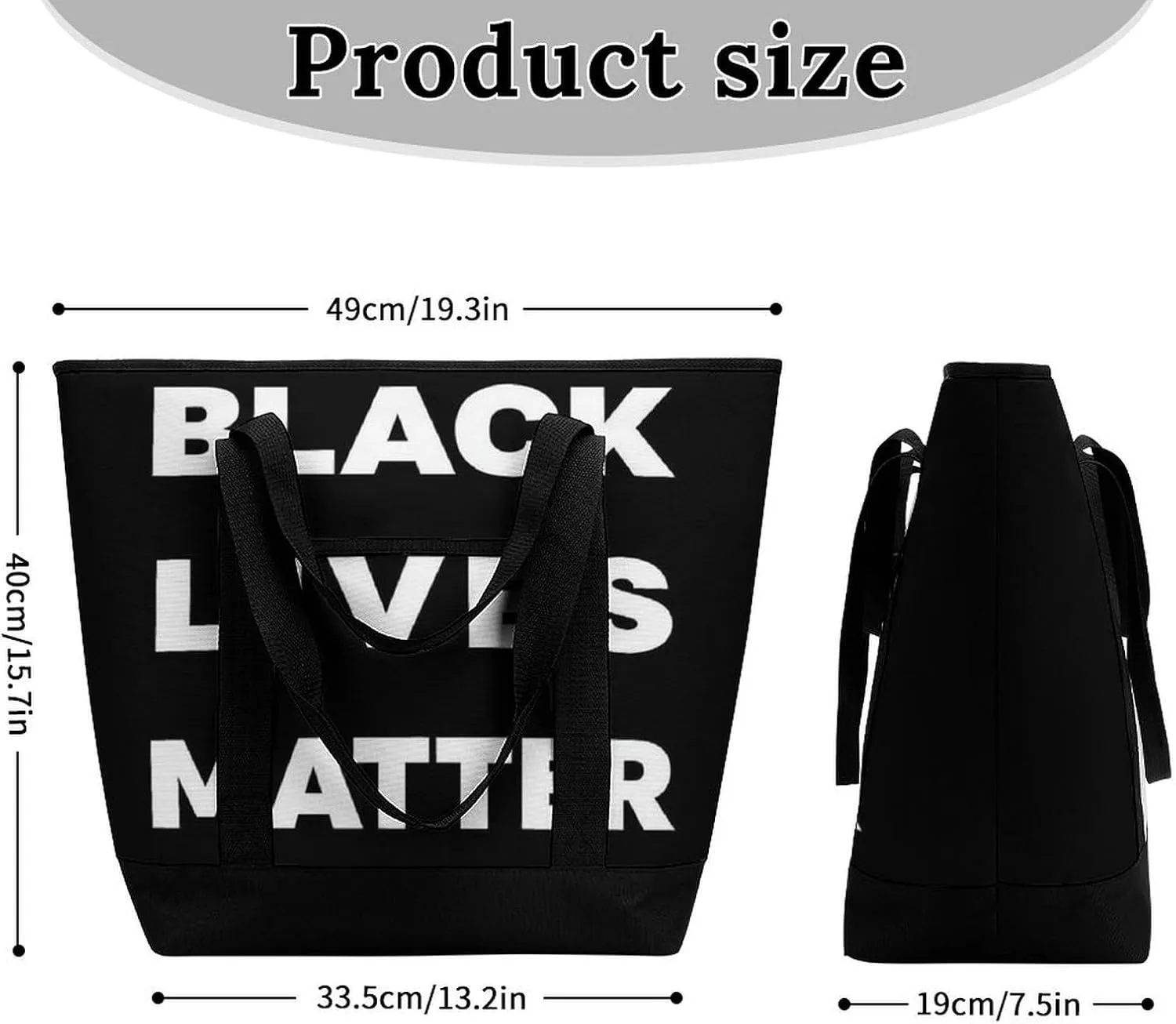 Fashionable Commuter Tote Bag Large Insulated Work Handbag