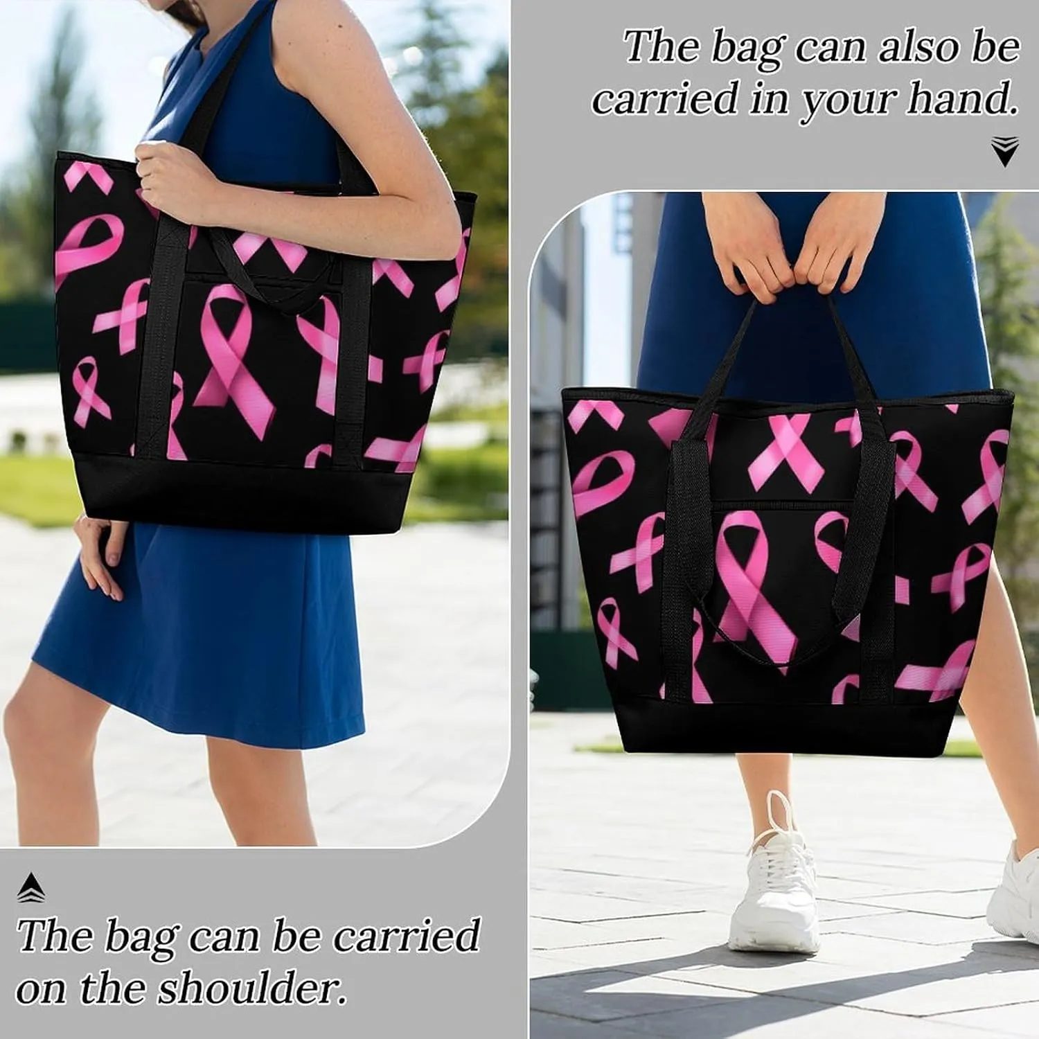 Fashionable Commuter Tote Bag Large Insulated Work Handbag