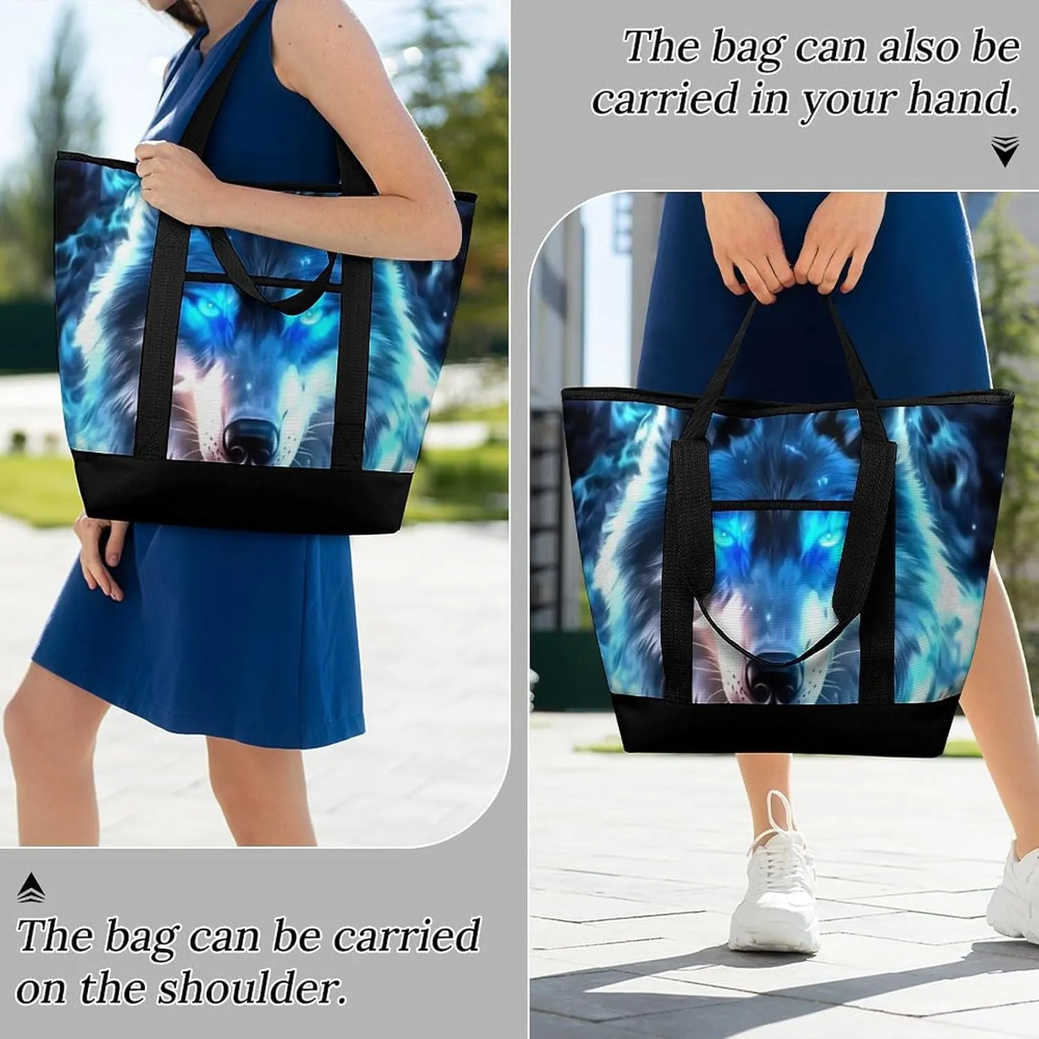 Fashionable Commuter Tote Bag Large Insulated Work Handbag