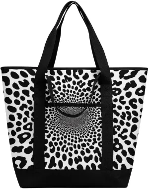 Fashionable Commuter Tote Bag Large Insulated Work Handbag