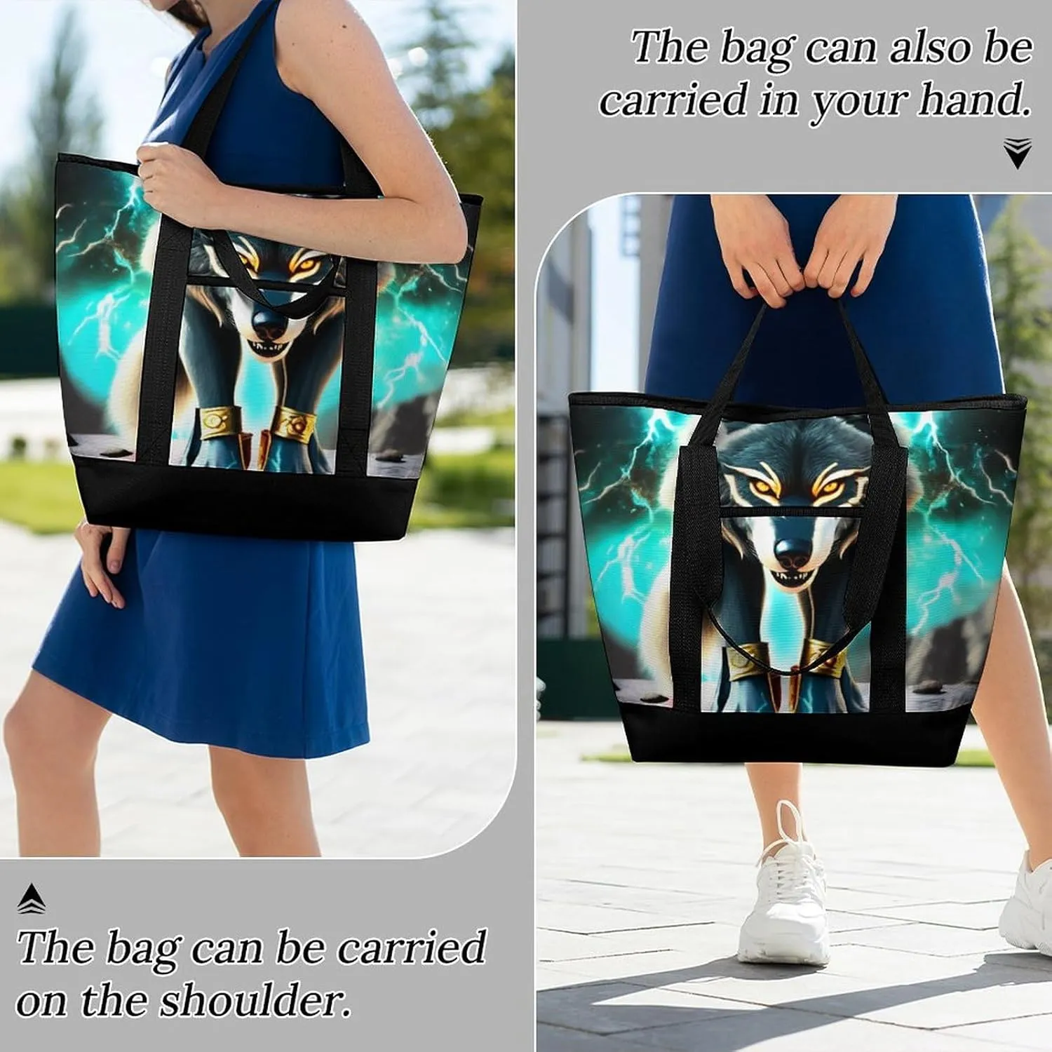 Fashionable Commuter Tote Bag Large Insulated Work Handbag