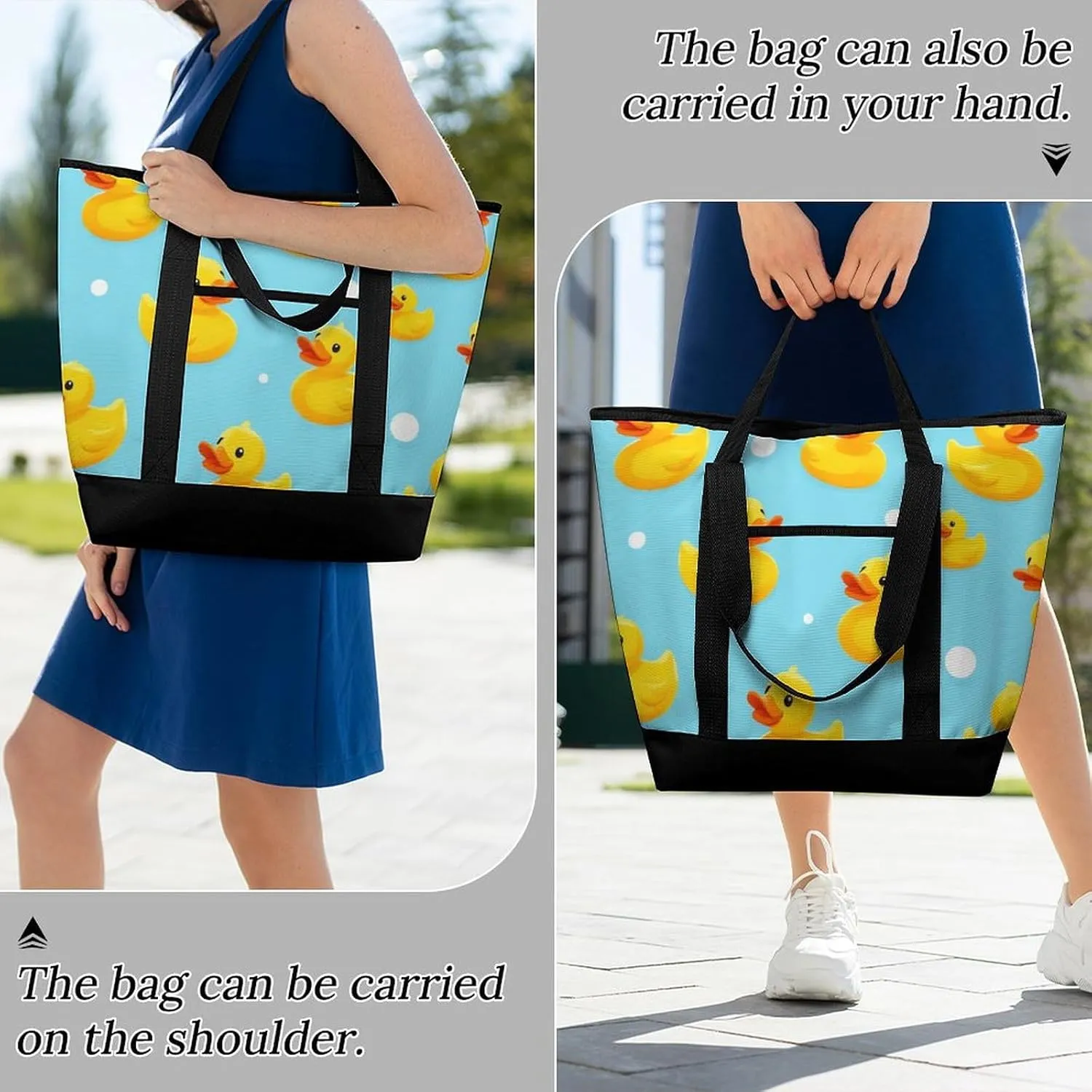 Fashionable Commuter Tote Bag Large Insulated Work Handbag