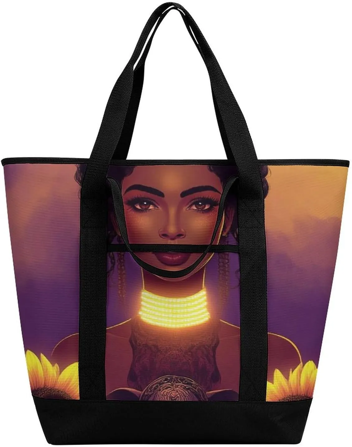 Fashionable Commuter Tote Bag Large Insulated Work Handbag