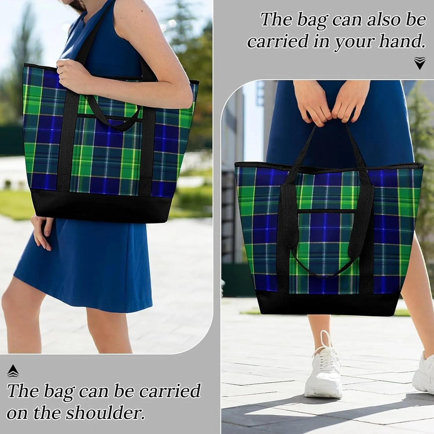 Fashionable Commuter Tote Bag Large Insulated Work Handbag