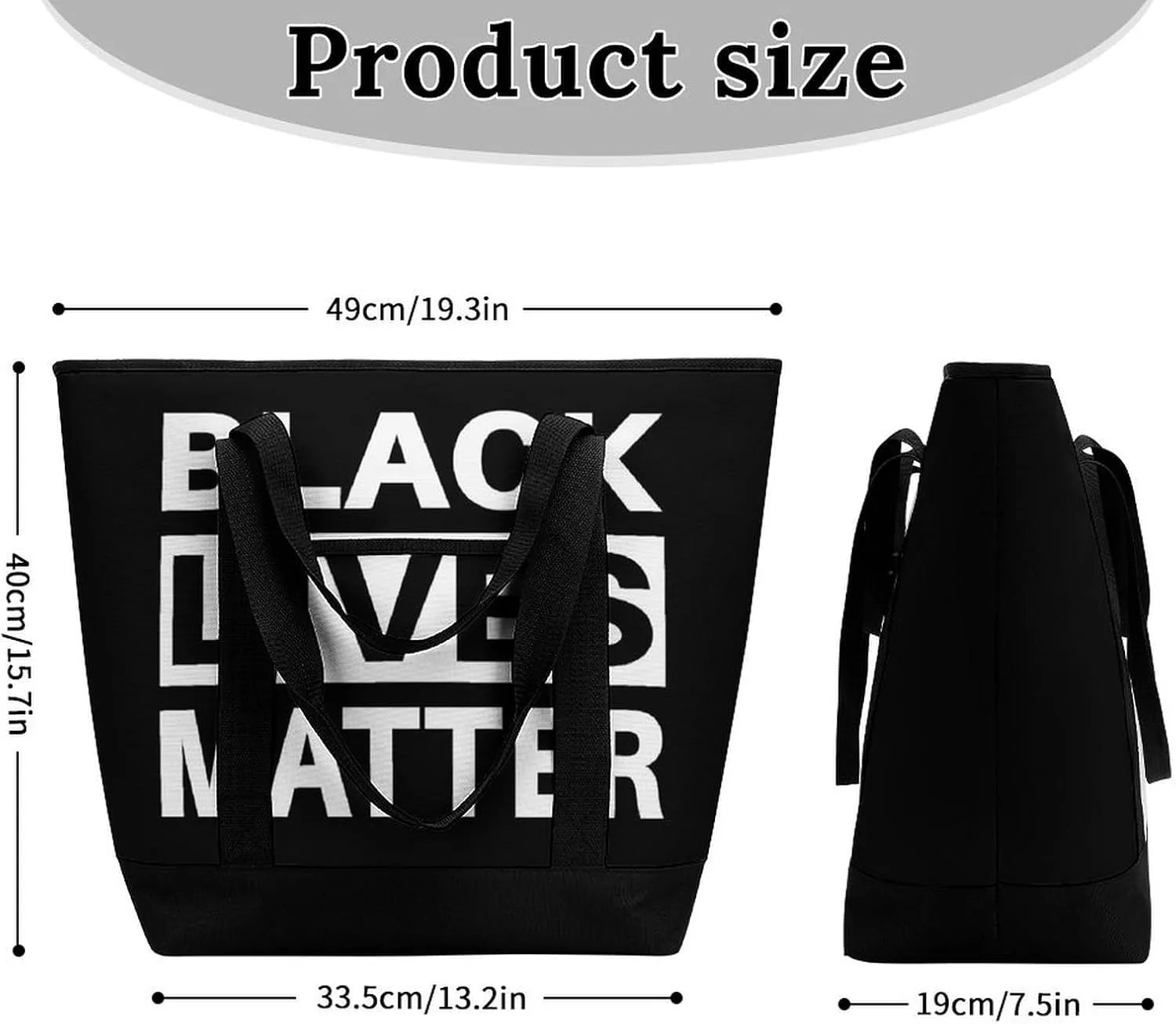 Fashionable Commuter Tote Bag Large Insulated Work Handbag