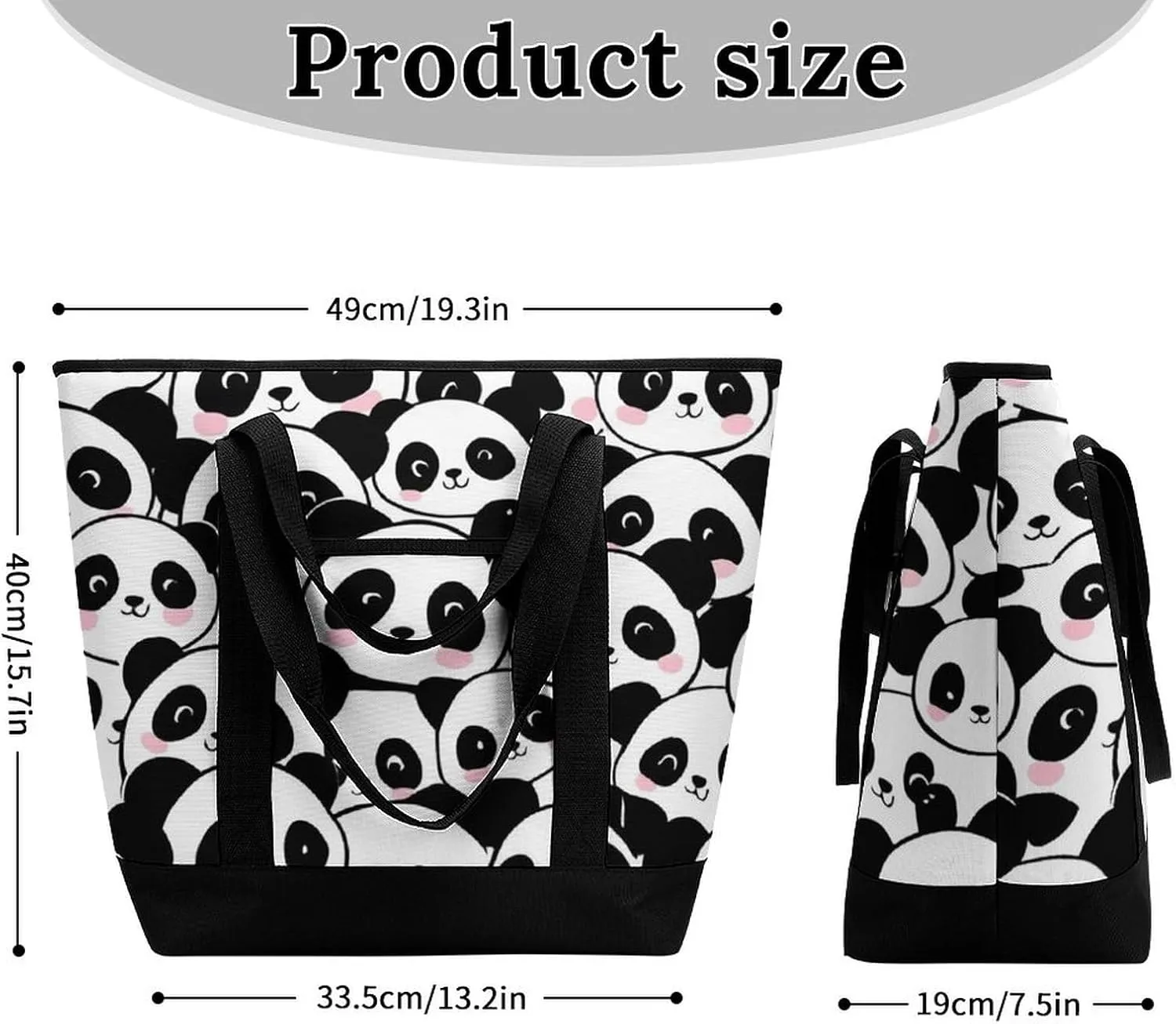 Fashionable Commuter Tote Bag Large Insulated Work Handbag