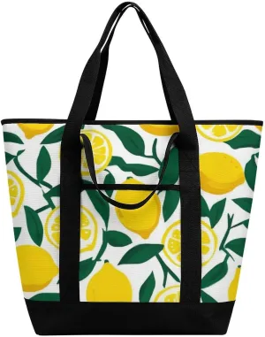 Fashionable Commuter Tote Bag Large Insulated Work Handbag