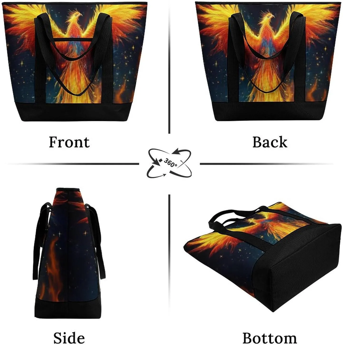 Fashionable Commuter Tote Bag Large Insulated Work Handbag