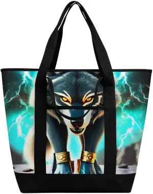 Fashionable Commuter Tote Bag Large Insulated Work Handbag