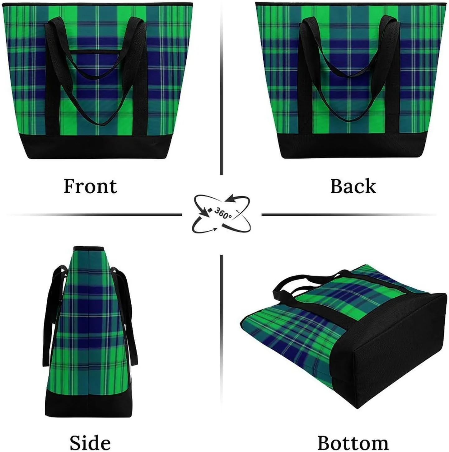 Fashionable Commuter Tote Bag Large Insulated Work Handbag
