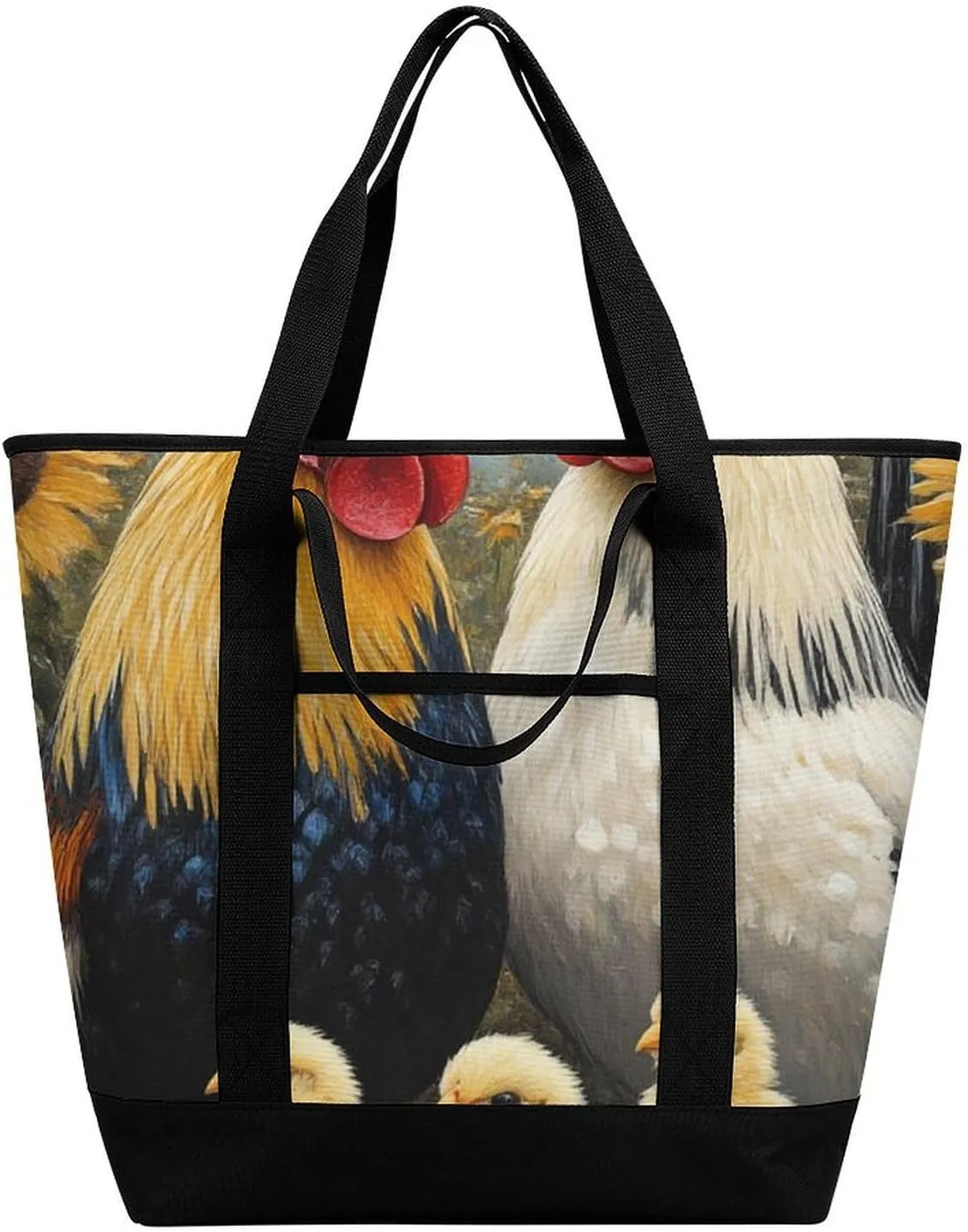 Fashionable Commuter Tote Bag Large Insulated Work Handbag