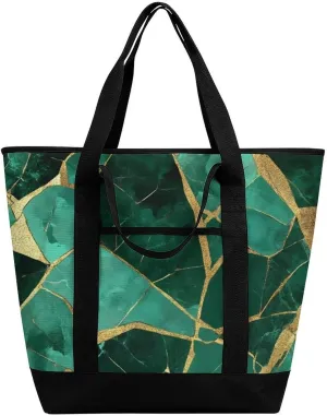 Fashionable Commuter Tote Bag Large Insulated Work Handbag