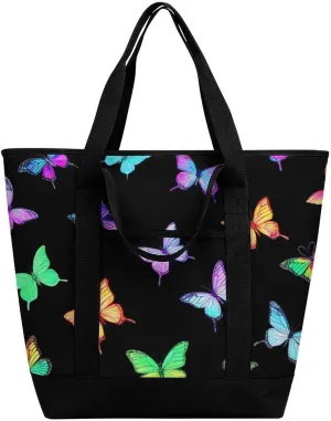 Fashionable Commuter Tote Bag Large Insulated Work Handbag