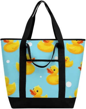 Fashionable Commuter Tote Bag Large Insulated Work Handbag
