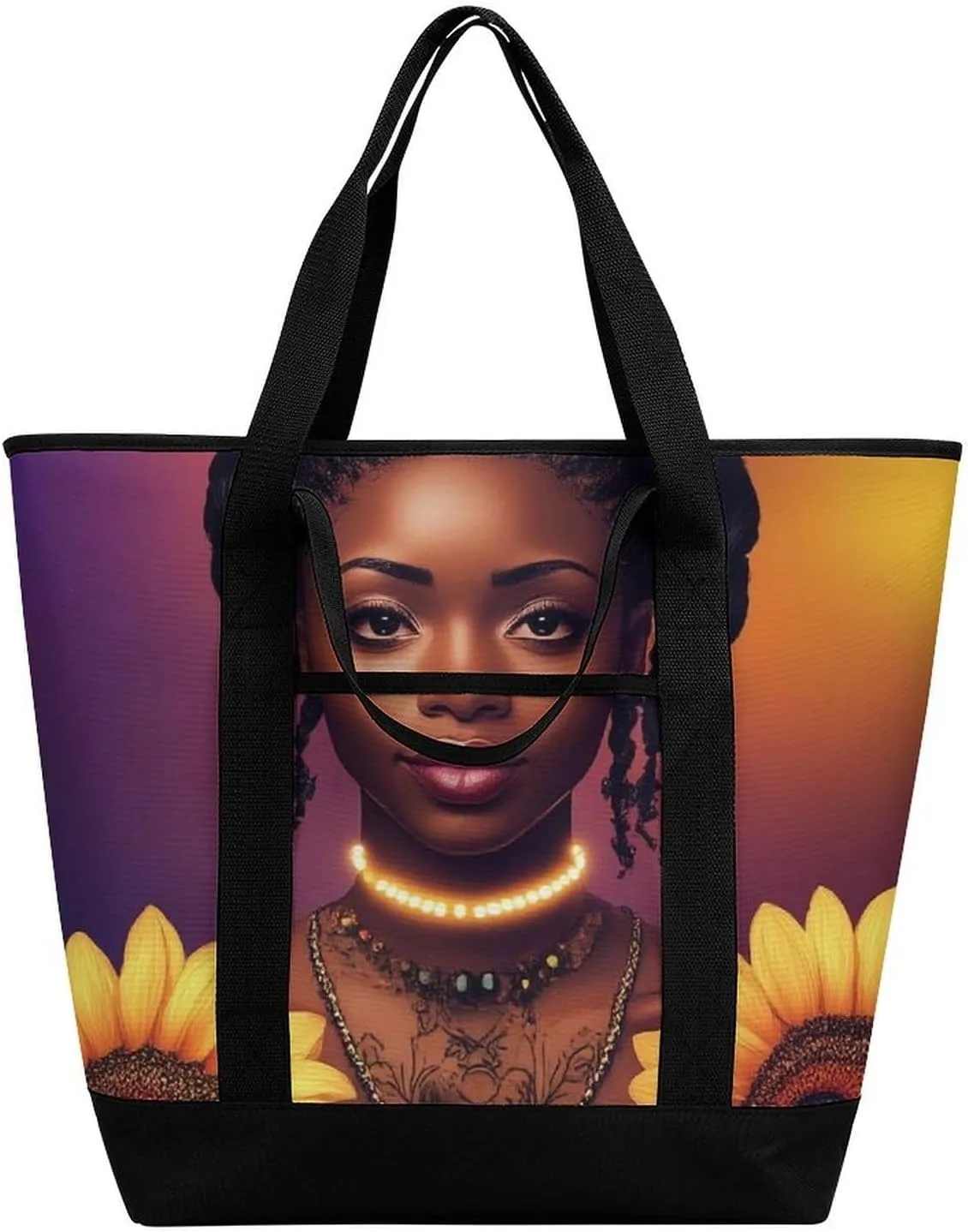 Fashionable Commuter Tote Bag Large Insulated Work Handbag
