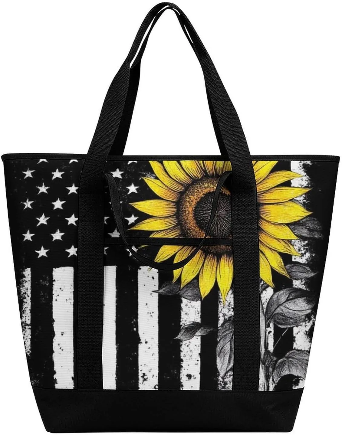 Fashionable Commuter Tote Bag Large Insulated Work Handbag
