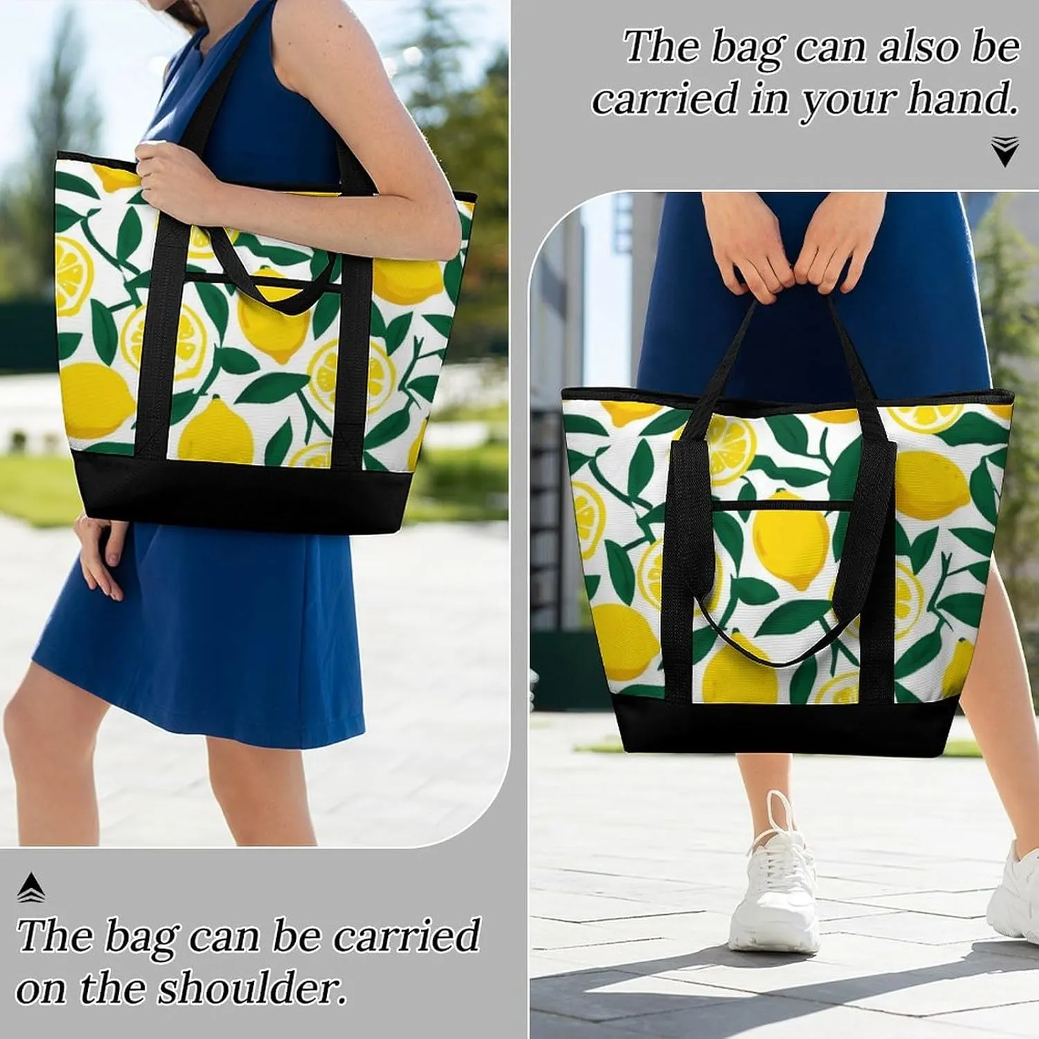 Fashionable Commuter Tote Bag Large Insulated Work Handbag