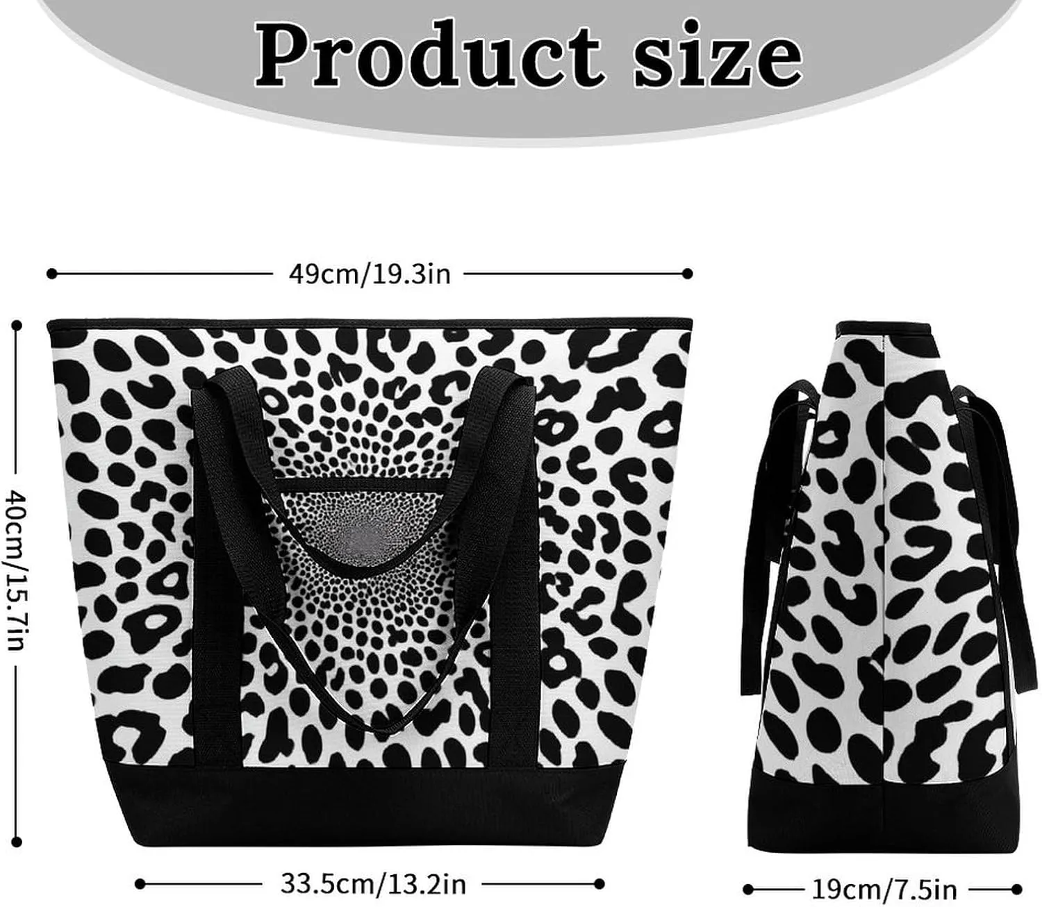 Fashionable Commuter Tote Bag Large Insulated Work Handbag