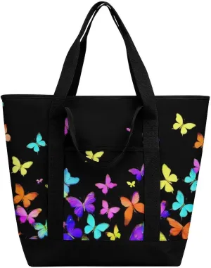 Fashionable Commuter Tote Bag Large Insulated Work Handbag