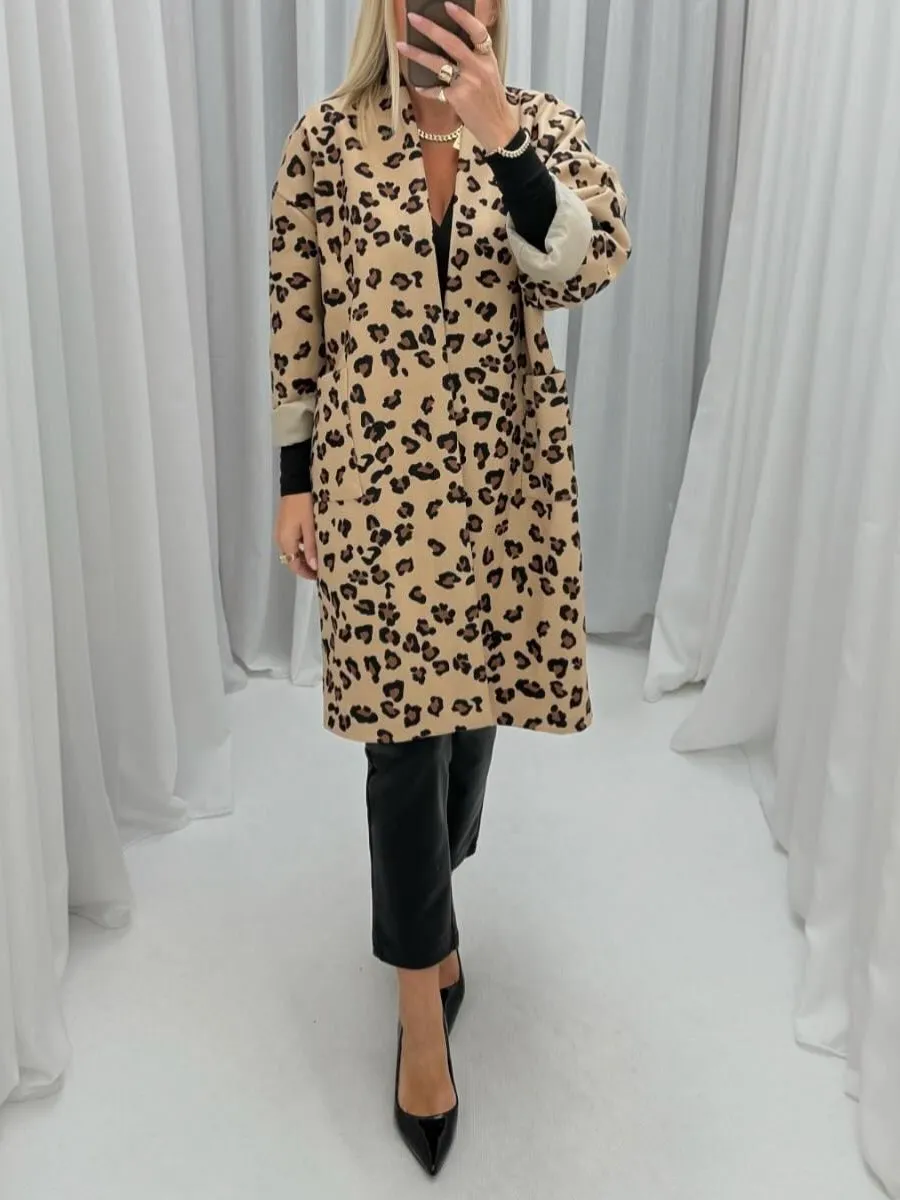 Fashionable Leopard Coat