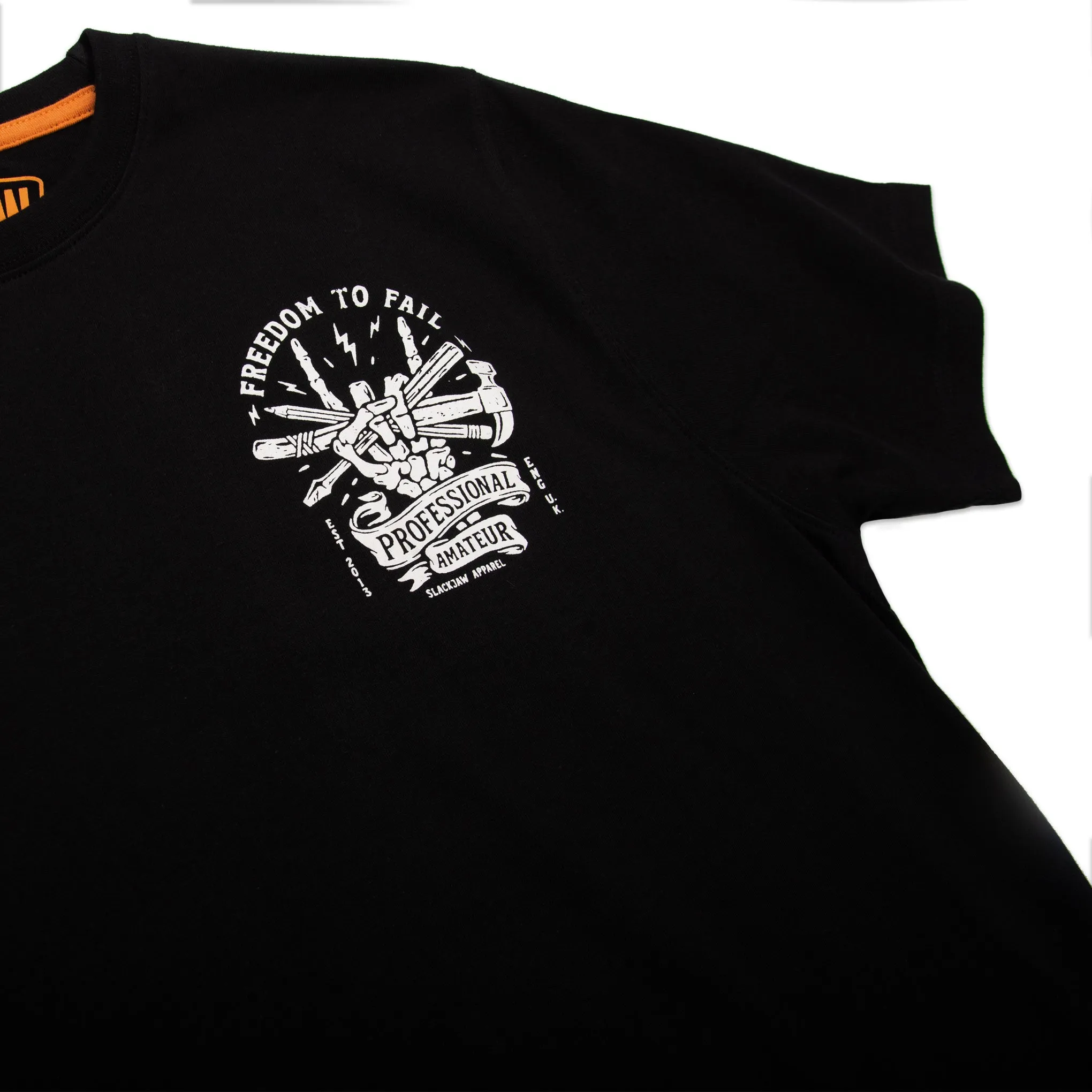 Freedom To Fail T Shirt - Black