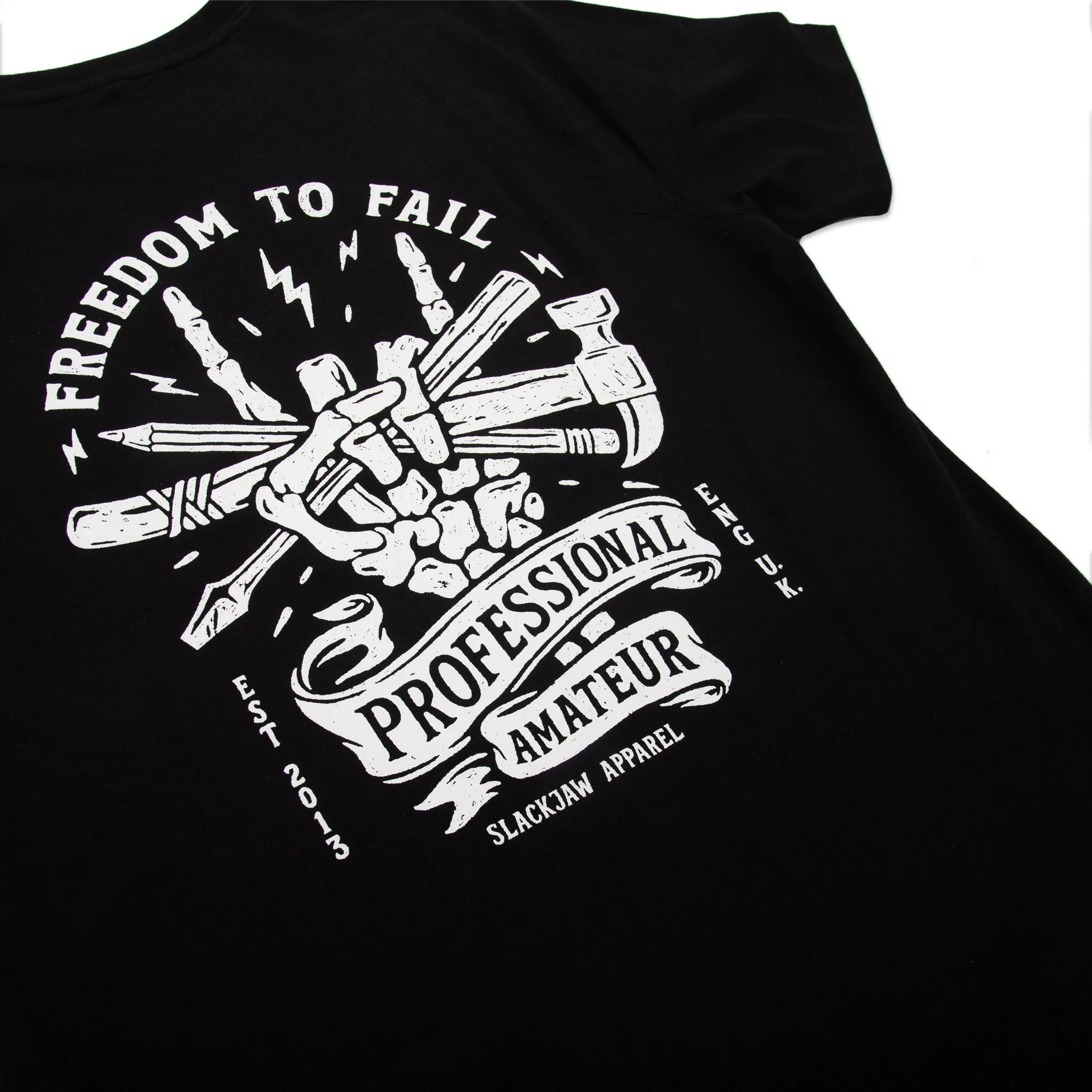Freedom To Fail T Shirt - Black