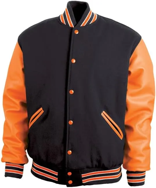 GAME Sportswear - America's Finest Varsity Jacket, Genuine Leather and Wool, Made in the USA, Style# 5000