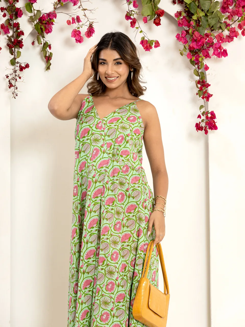 Garden Green Breezy Pure Cotton Maxi