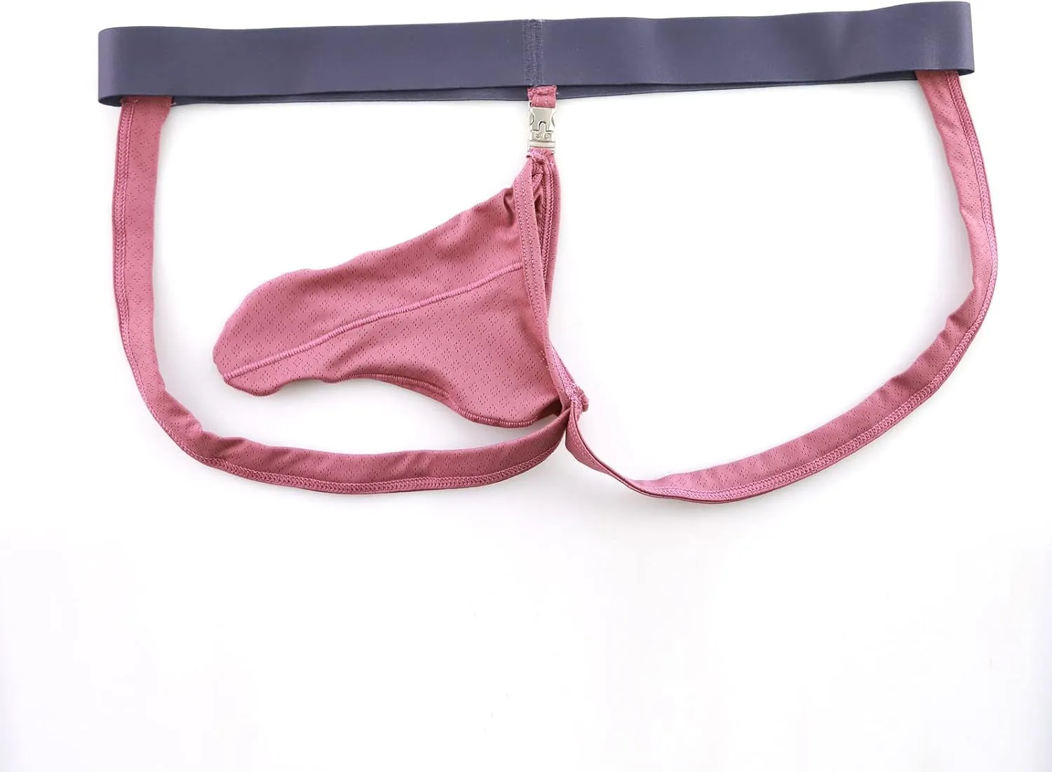 GIERIDUC Men's Sheer Posing String Bikini Briefs Cotton Underwear for Men Pack Men Wearing Pink Panties Full Body Muscle Suit