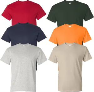Gildan T-Shirt Men DryBlend, 50/50 Adult Tee 5.5Oz, Multipack 1I3I6I10 Set of 6, XL Multicolor