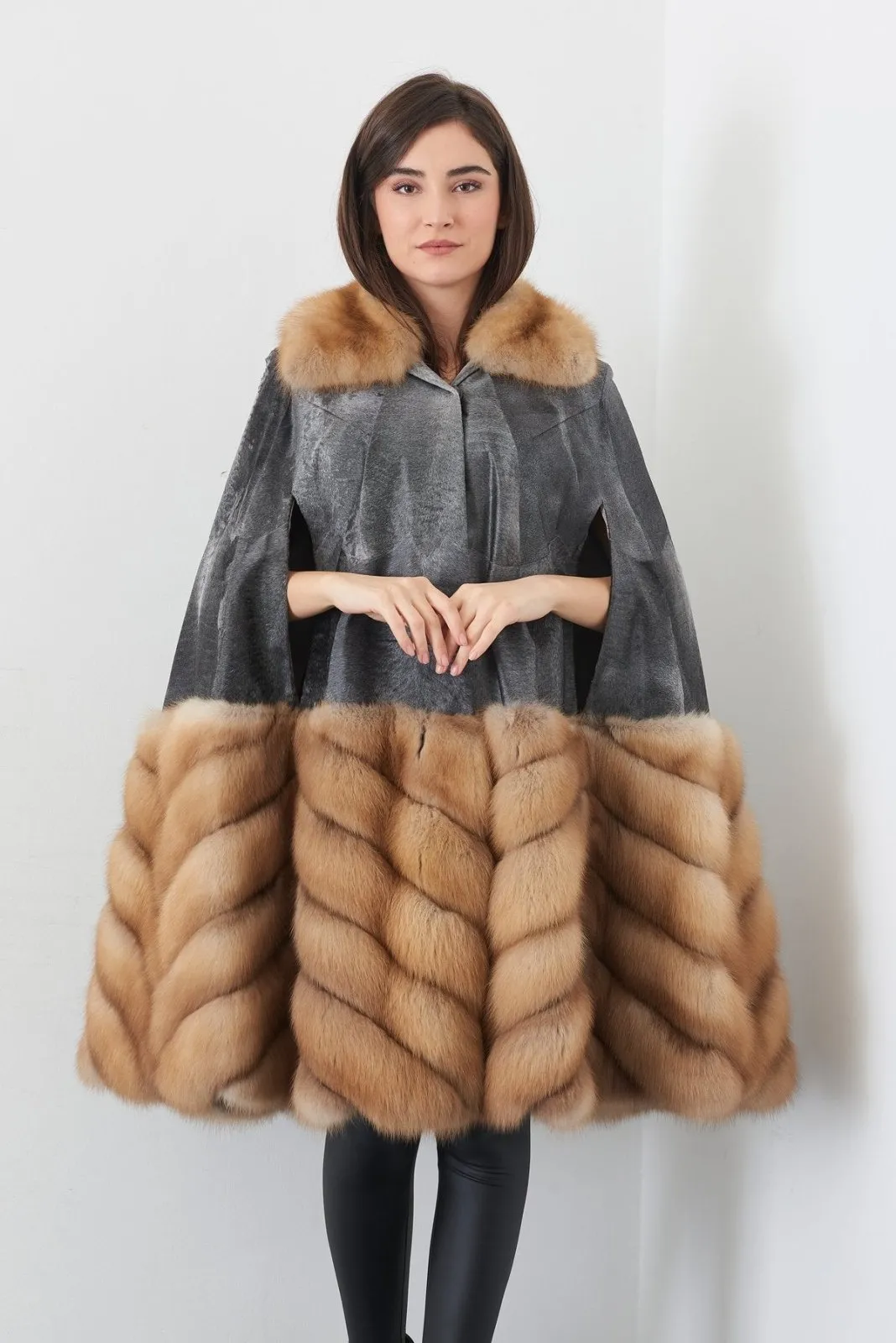 Grey Fur Coat