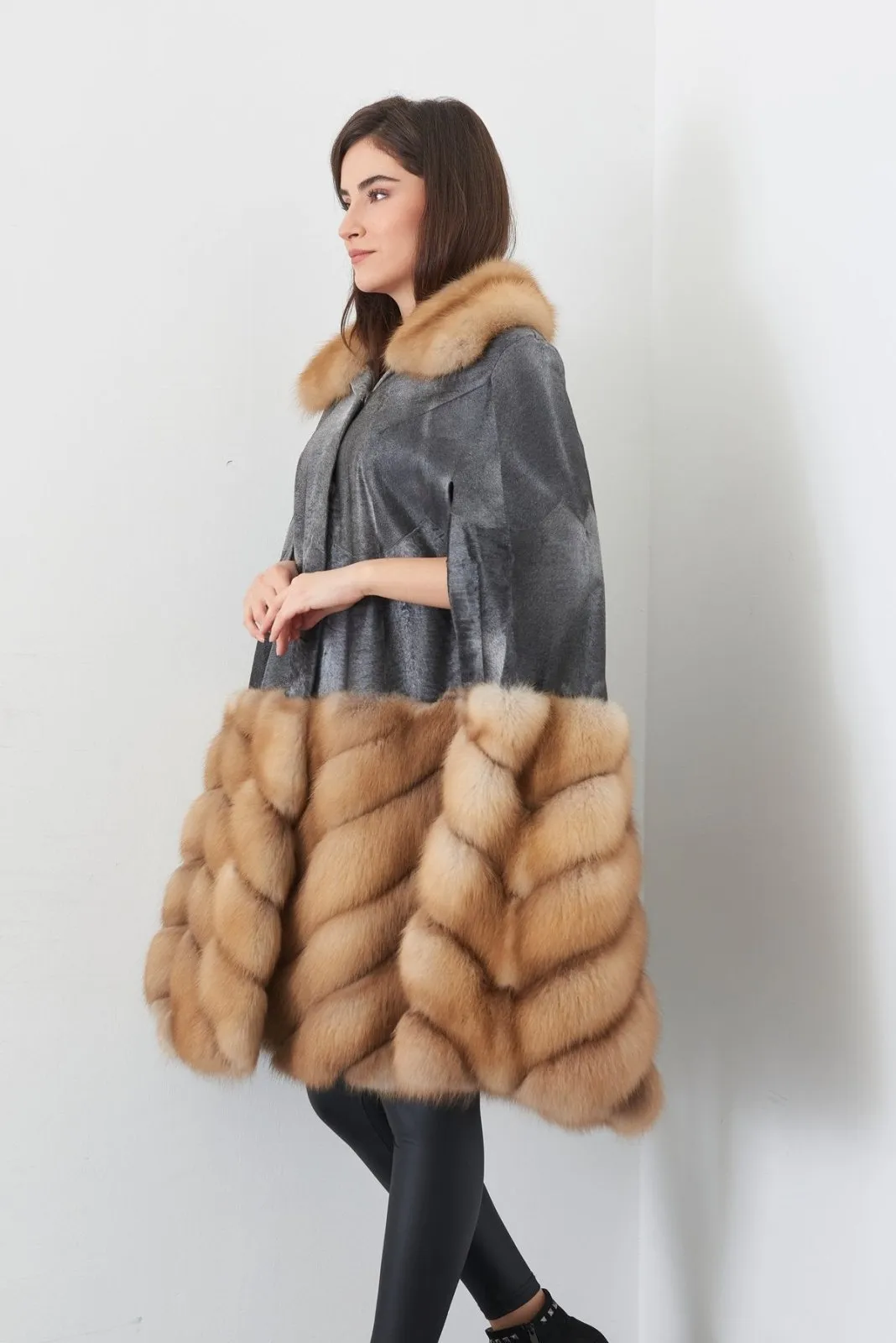 Grey Fur Coat