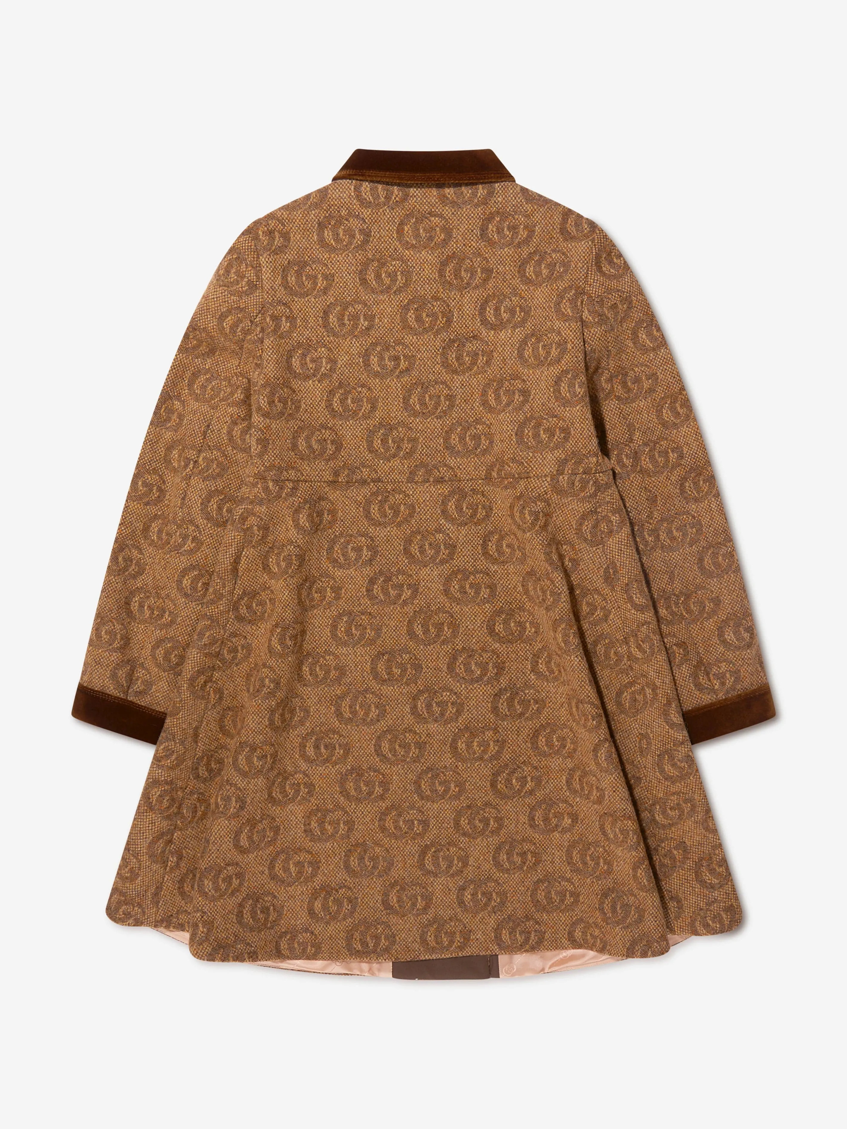 Gucci Girls Wool Double G Coat