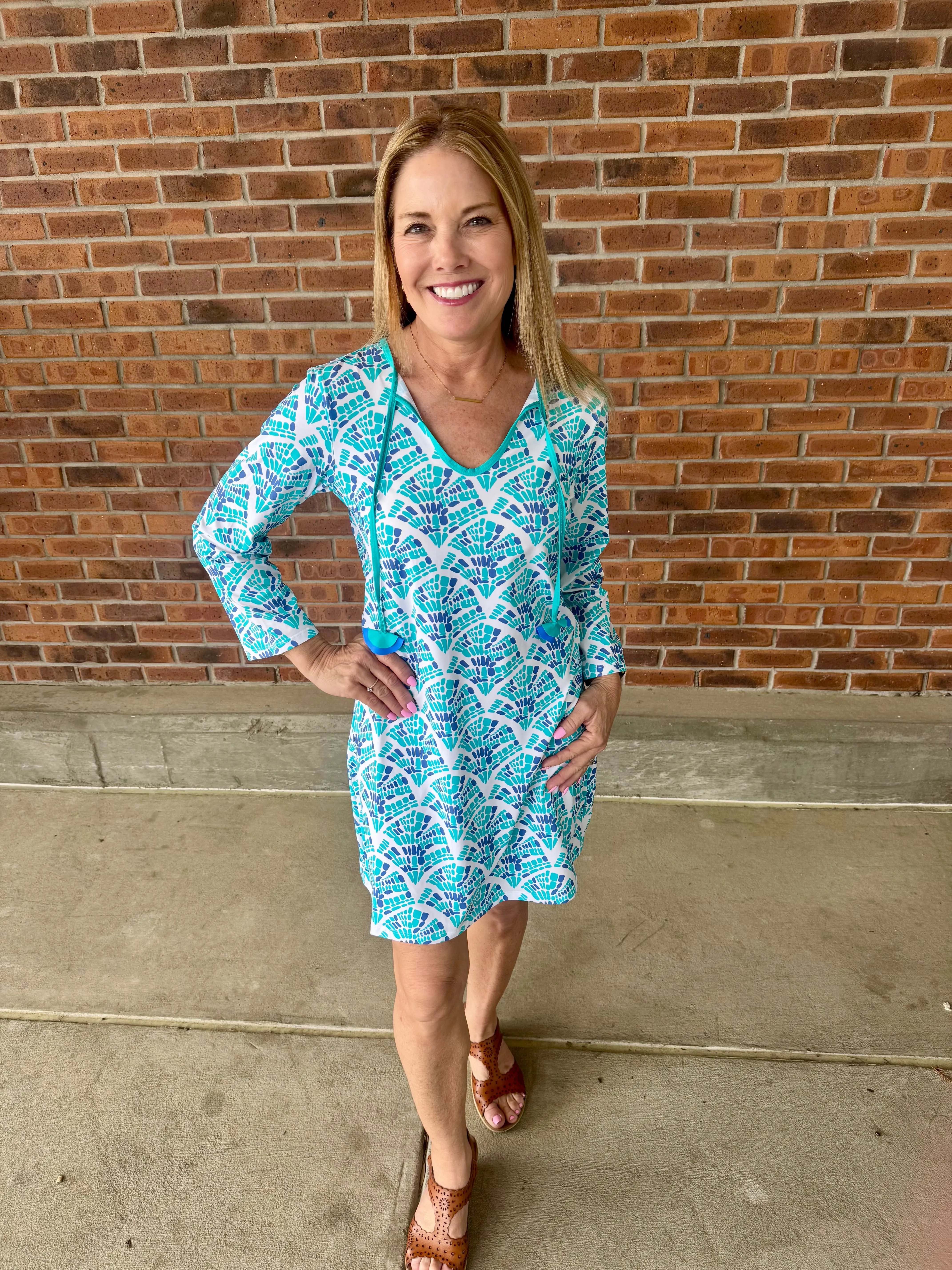 Hatley Women's Mosaic Waves Seaside Beach Dress