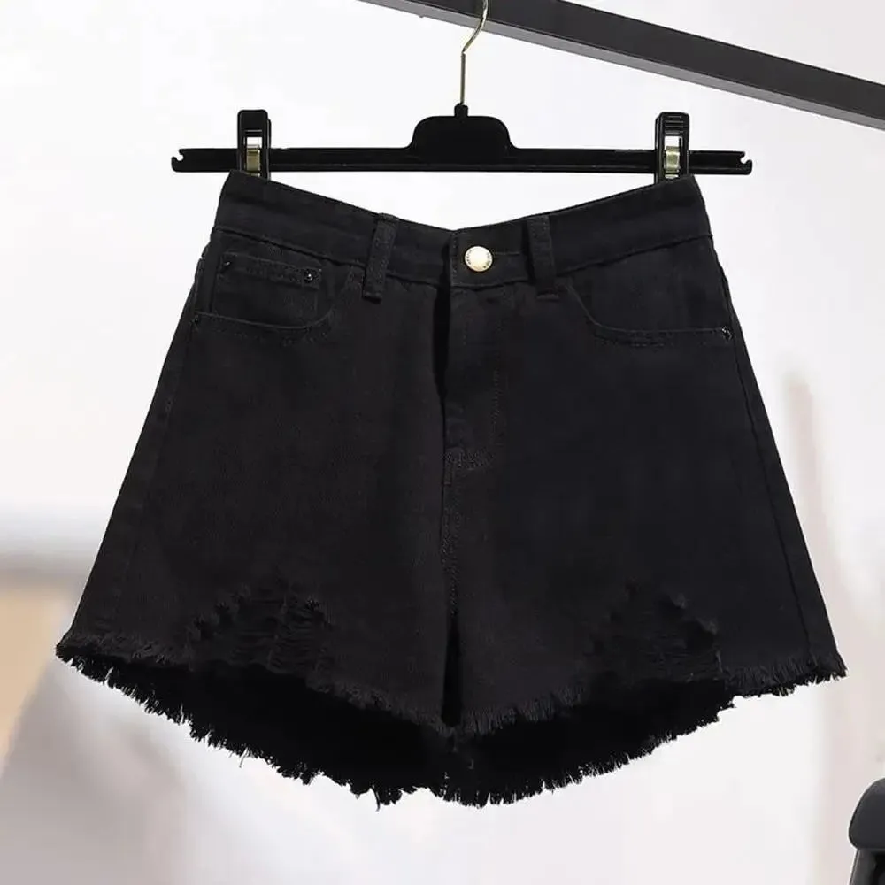 High Waist Casual Denim Shorts