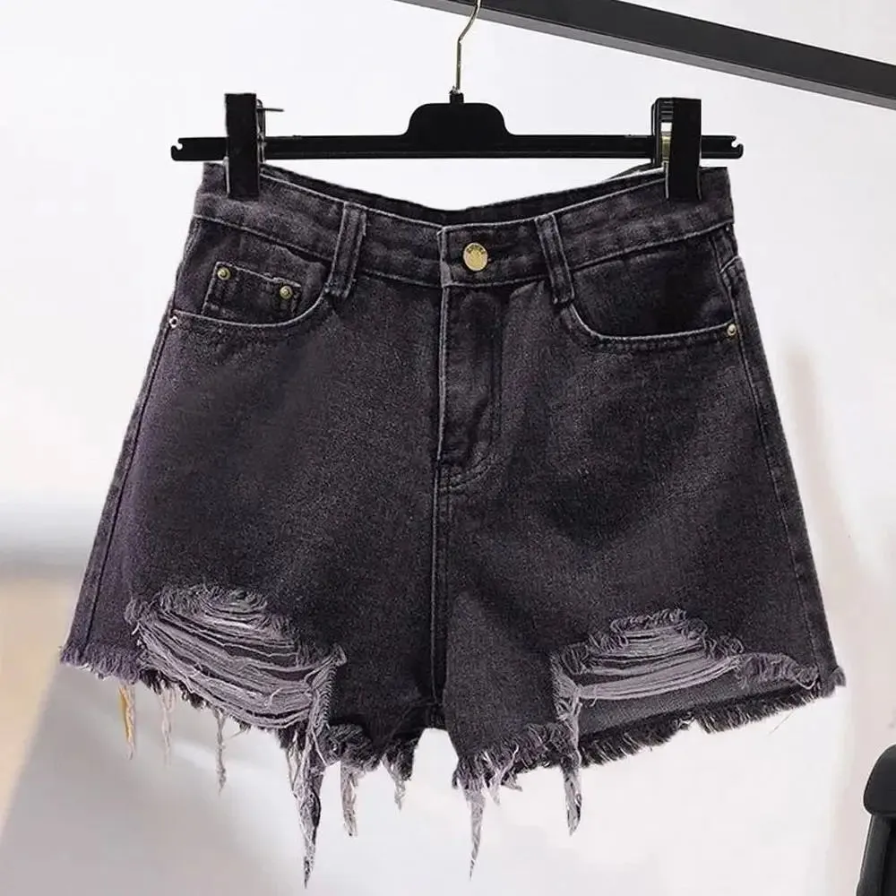 High Waist Casual Denim Shorts
