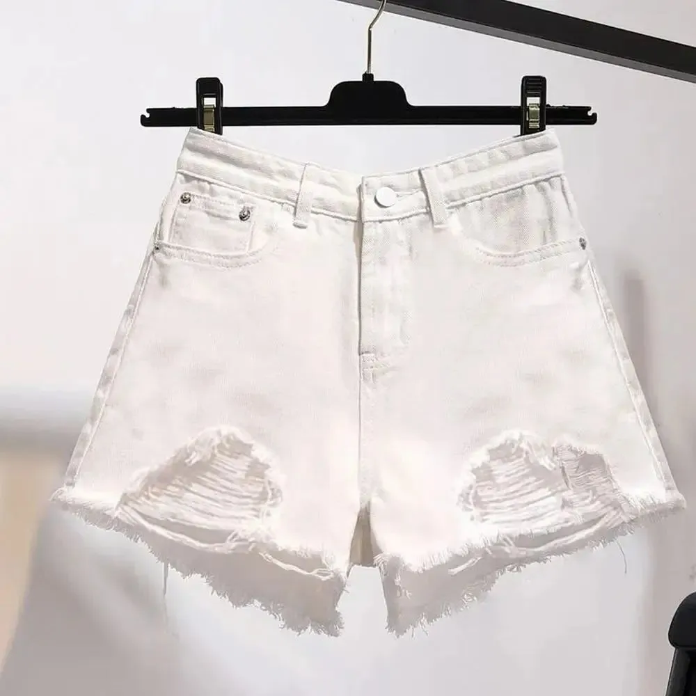 High Waist Casual Denim Shorts