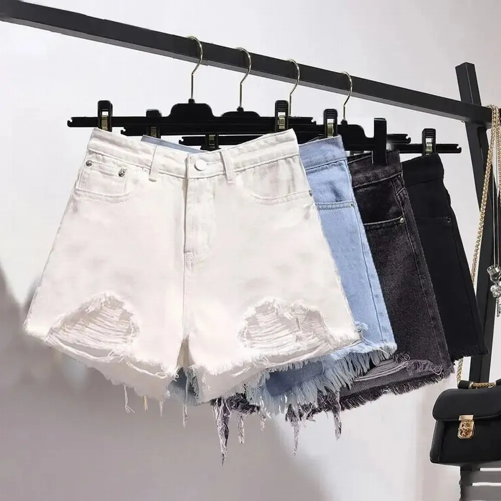 High Waist Casual Denim Shorts