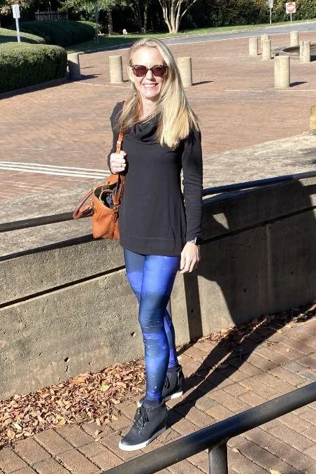 High Waist Long Leggings-Purple Haze