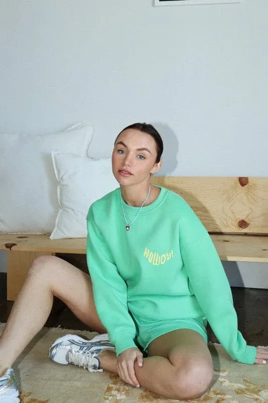 Howdy Pullover-Pistachio