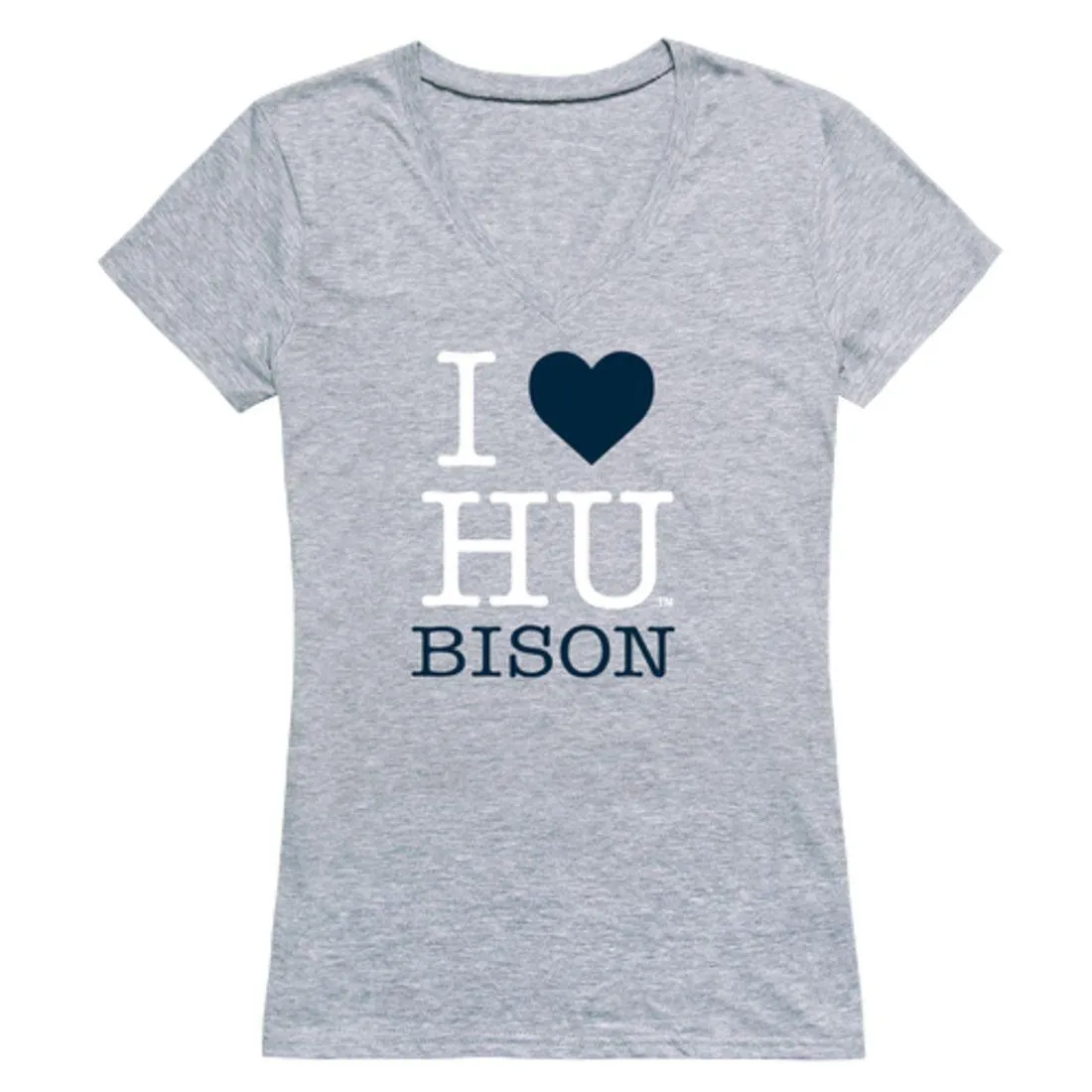 I Love Howard University Bison Womens T-Shirt