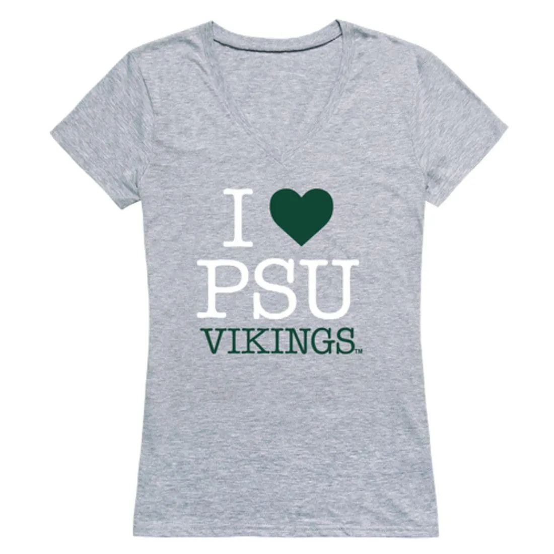 I Love PSU Portland State University Vikings Womens T-Shirt